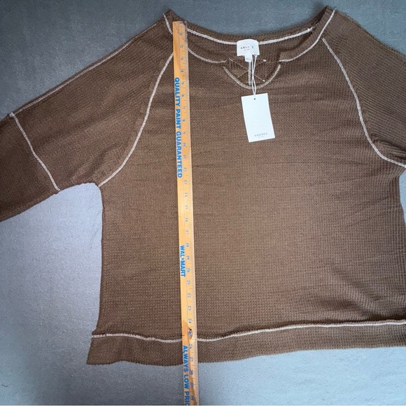 NWT Andree by Unit Waffle knit casual pullover long sleeve Sweater SOFT size 2x - Picture 6 of 16